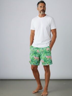 Polo Golf Ralph Lauren men’s tropical print green Bermuda preppy short size 36